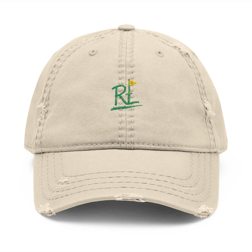 Embroidered Distressed Dad Hat