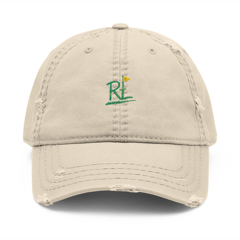 Embroidered Distressed Dad Hat